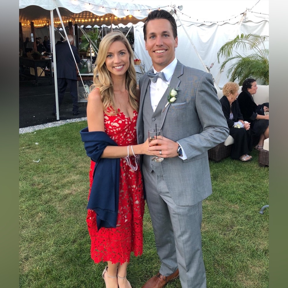 Red Lace Dress Wedding Guest